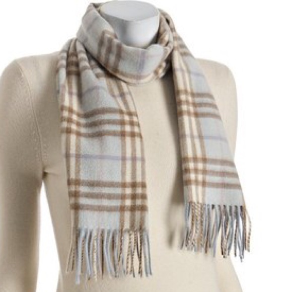 Burberry Accessories - Burberry Cashmere Scarf Winter Ski Plaid Pattern Burberry Accessories - Burberry Cashmere Scarf Winter Ski Plaid Pattern